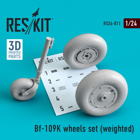 Shop Bf-109K wheels set (weighted) (1/24) Scale Plastic Models Kits. Accessories and Resin Parts. Reskit online Store