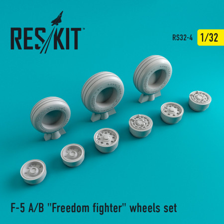 Shop F-5 (A,B) "Freedom fighter" wheels set (1/32) Scale Plastic Models Kits. Accessories and Resin Parts. Reskit online Store
