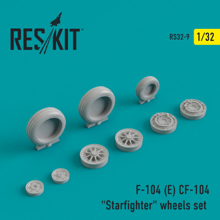 Shop F-104E/CF-104 "Starfighter" wheels set (1/32) Scale Plastic Models Kits. Accessories and Resin Parts. Reskit online Store