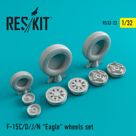 Shop F-15 (C,D,J,N) "Eagle" (weighted) wheels set (1/32) Scale Plastic Models Kits. Accessories and Resin Parts. Reskit online Store
