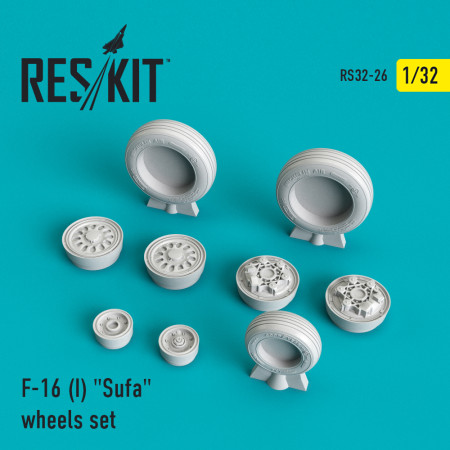Shop F-16I "Sufa" (weighted) wheels set (1/32) Scale Plastic Models Kits. Accessories and Resin Parts. Reskit online Store