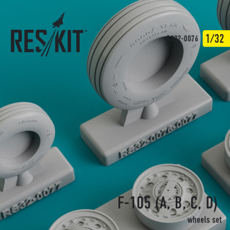 Shop F-105 (A,B,C,D) "Thunderchief" wheels set (1/32) Scale Plastic Models Kits. Accessories and Resin Parts. Reskit online Store