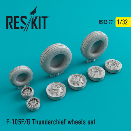 Shop F-105 (F,G) "Thunderchief" wheels set (1/32) Scale Plastic Models Kits. Accessories and Resin Parts. Reskit online Store