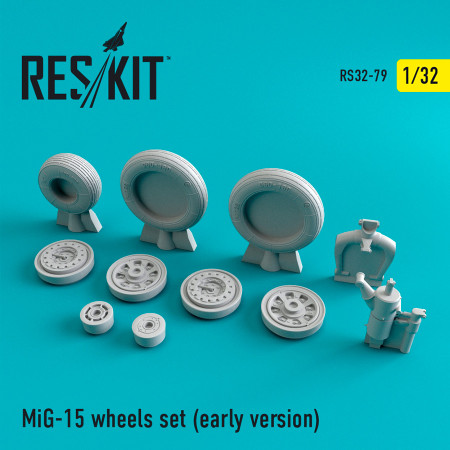 Shop MiG-15 (early version) wheels set (1/32) Scale Plastic Models Kits. Accessories and Resin Parts. Reskit online Store