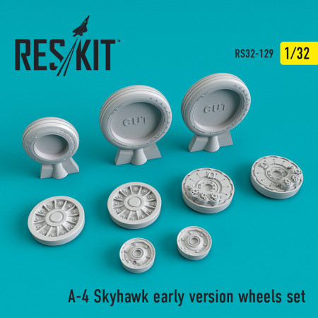 Shop A-4 "Skyhawk" early version wheels set (1/32) Scale Plastic Models Kits. Accessories and Resin Parts. Reskit online Store