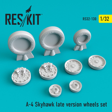 Shop A-4 "Skyhawk" late version wheels set (1/32) Scale Plastic Models Kits. Accessories and Resin Parts. Reskit online Store