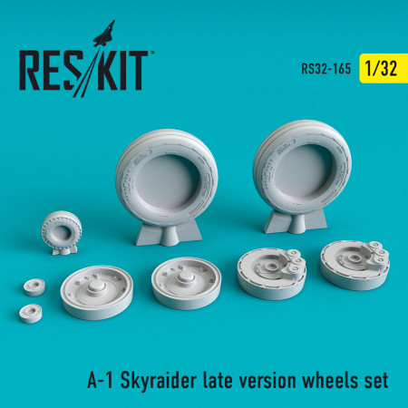 Shop A-1 "Skyraider" (late version) wheels set (1/32) Scale Plastic Models Kits. Accessories and Resin Parts. Reskit online Store