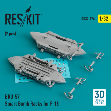 BRU-57 Smart Bomb Racks for F-16 (2 pcs) (3D Printed) (1/32) Shop BRU-57 Smart Bomb Racks for F-16 (2 pcs) (3D Printed) (1/32) Scale Plastic Models Kits. Accessories and Resin Parts. Reskit online Store