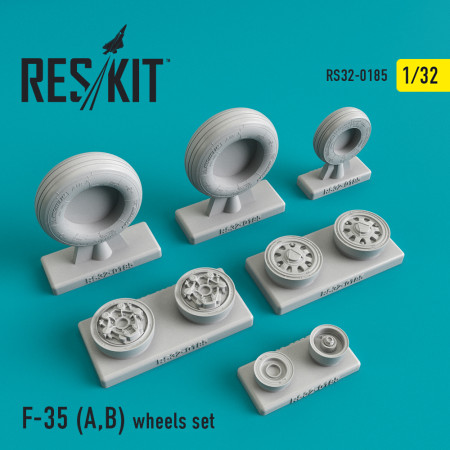 Shop F-35 (A,B) wheels set (1/32) Scale Plastic Models Kits. Accessories and Resin Parts. Reskit online Store