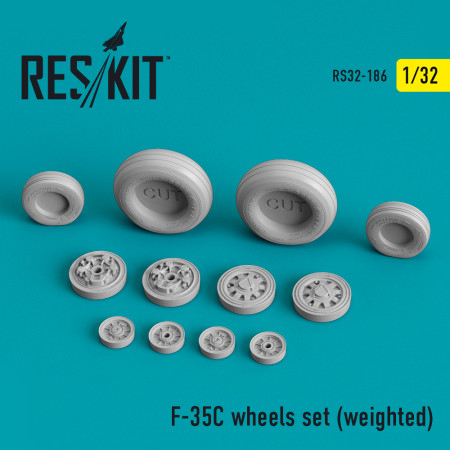 Shop F-35C "Lightning II" wheels set (weighted) (1/32) Scale Plastic Models Kits. Accessories and Resin Parts. Reskit online Store
