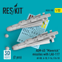 AGM-65 "Maverick" missiles with LAU-117 (2 pcs) (3D Printed) (1/32) Shop AGM-65 "Maverick" missiles with LAU-117 (2 pcs) (3D Printed) (1/32) Scale Plastic Models Kits. Accessories and Resin Parts. Reskit online Store