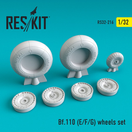 Shop Bf-110 (E,F,G) wheels set (1/32) Scale Plastic Models Kits. Accessories and Resin Parts. Reskit online Store