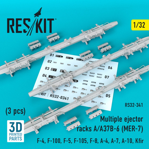 Shop Multiple ejector racks A/A37B-6 (MER-7) (3 pcs) (1/32) Scale Plastic Models Kits. Accessories and Resin Parts. Reskit online Store