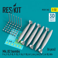 Mk.82 bombs (6 pcs) (1/32) Shop Mk.82 bombs (6 pcs) (1/32) Scale Plastic Models Kits. Accessories and Resin Parts. Reskit online Store
