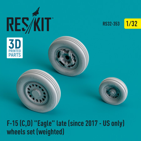 Shop F-15 (C,D) "Eagle" late (since 2017 - US only) wheels set (weighted) (Resin & 3D Printed) (1/32) Scale Plastic Models Kits. Accessories and Resin Parts. Reskit online Store