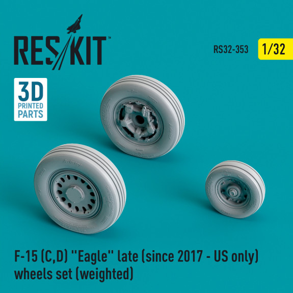 Shop F-15 (C,D) "Eagle" late (since 2017 - US only) wheels set (weighted) (Resin & 3D Printed) (1/32) Scale Plastic Models Kits. Accessories and Resin Parts. Reskit online Store