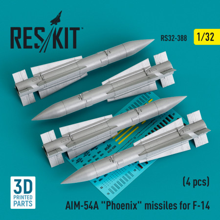 AIM-54A "Phoenix" missiles for F-14 (4pcs) (3D Printed) (1/32) Shop AIM-54A "Phoenix" missiles for F-14 (4pcs) (3D Printed) (1/32) Scale Plastic Models Kits. Accessories and Resin Parts. Reskit online Store