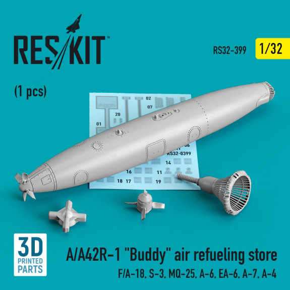 Shop A/A42R-1 "Buddy" air refueling store (1 pcs) (3D Printed) (1/32) Scale Plastic Models Kits. Accessories and Resin Parts. Reskit online Store