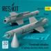 Shop Firestreak missiles (2 pcs) (3D Printed) (1/32) Scale Plastic Models Kits. Accessories and Resin Parts. Reskit online Store