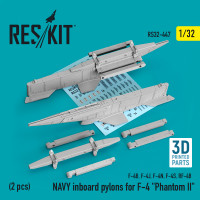 NAVY inboard pylons for F-4 "Phantom II" (2 pcs) (3D Printed) (1/32) Shop NAVY inboard pylons for F-4 "Phantom II" (2 pcs) (3D Printed) (1/32) Scale Plastic Models Kits. Accessories and Resin Parts. Reskit online Store
