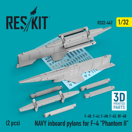 NAVY inboard pylons for F-4 "Phantom II" (2 pcs) (3D Printed) (1/32) Shop NAVY inboard pylons for F-4 "Phantom II" (2 pcs) (3D Printed) (1/32) Scale Plastic Models Kits. Accessories and Resin Parts. Reskit online Store