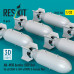 Shop AN-M58 bombs (500 lbs) for all USAF & RAF of WW2 & Korean War (6 pcs) (3D Printed) (1/32) Scale Plastic Models Kits. Accessories and Resin Parts. Reskit online Store