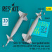 Shop GBU-10 "Paveway I" laser guided bombs with BSU-37/B fin and BSU-3A/B wing (slow speed) (2 pcs) (3D Printed) (1/32) Scale Plastic Models Kits. Accessories and Resin Parts. Reskit online Store