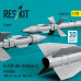Shop R-27EP (AA-10 Alamo-F) missiles (4 pcs) (3D Printed) (1/32) Scale Plastic Models Kits. Accessories and Resin Parts. Reskit online Store