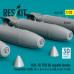 Shop BLU-1B (750 lb) napalm bombs finned MXU-393/B (4 pcs) (3D Printed) (1/32) Scale Plastic Models Kits. Accessories and Resin Parts. Reskit online Store