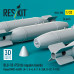 Shop BLU-1B (750 lb) napalm bombs finned MXU-469/B (4 pcs) (3D Printed) (1/32) Scale Plastic Models Kits. Accessories and Resin Parts. Reskit online Store