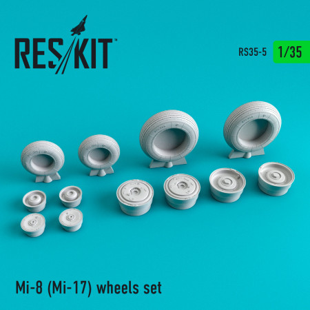 Shop Mi-8/Mi-17 wheels set (1/35) Scale Plastic Models Kits. Accessories and Resin Parts. Reskit online Store