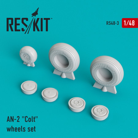 Shop AN-2 "Colt" wheels set (1/48) Scale Plastic Models Kits. Accessories and Resin Parts. Reskit online Store
