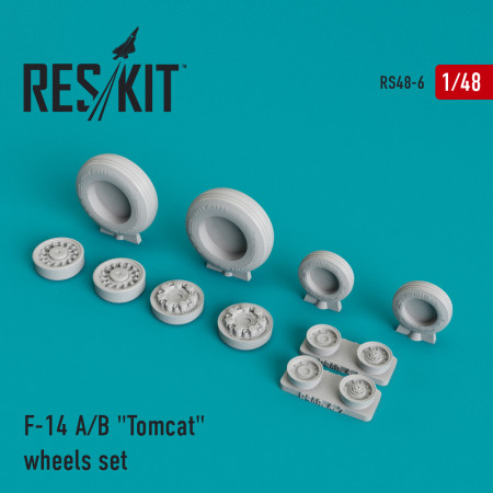 Shop F-14 (A,B) "Tomcat" (weighted) wheels set (1/48) Scale Plastic Models Kits. Accessories and Resin Parts. Reskit online Store