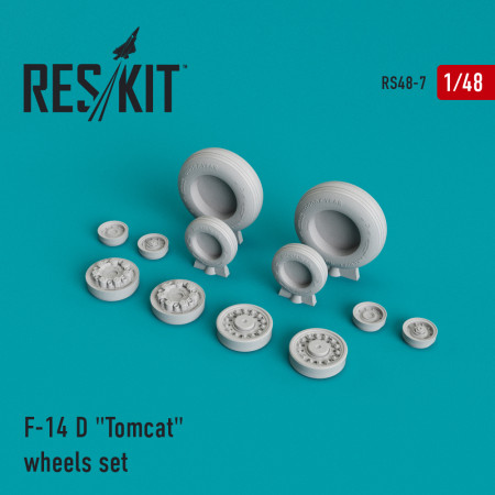 Shop F-14D "Tomcat" (weighted) wheels set (1/48) Scale Plastic Models Kits. Accessories and Resin Parts. Reskit online Store
