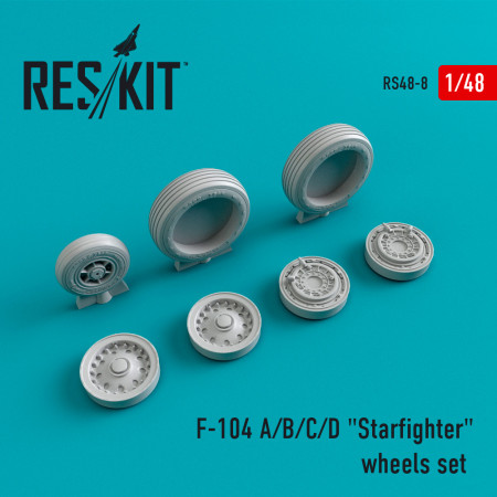 Shop F-104 (A,B,C,D) "Starfighter" wheels set (1/48) Scale Plastic Models Kits. Accessories and Resin Parts. Reskit online Store
