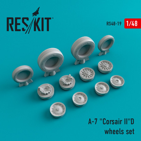 Shop A-7D "Corsair II" (weighted) wheels set (1/48) Scale Plastic Models Kits. Accessories and Resin Parts. Reskit online Store