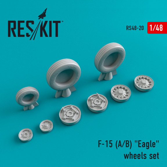 Shop F-15 (A,B) "Eagle" (weighted) wheels set (1/48) Scale Plastic Models Kits. Accessories and Resin Parts. Reskit online Store