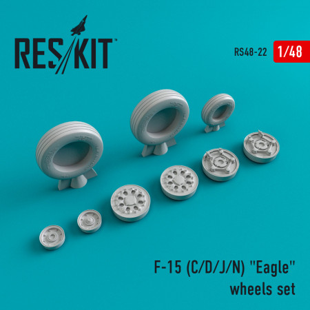 Shop F-15 (C,D,J,N) "Eagle" (weighted) wheels set (1/48) Scale Plastic Models Kits. Accessories and Resin Parts. Reskit online Store