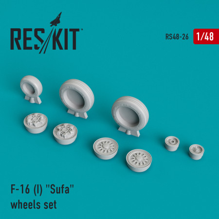 Shop F-16I "Sufa" (weighted) wheels set (1/48) Scale Plastic Models Kits. Accessories and Resin Parts. Reskit online Store