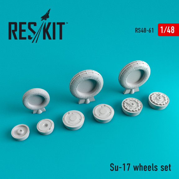 Shop Su-17 wheels set (1/48) Scale Plastic Models Kits. Accessories and Resin Parts. Reskit online Store