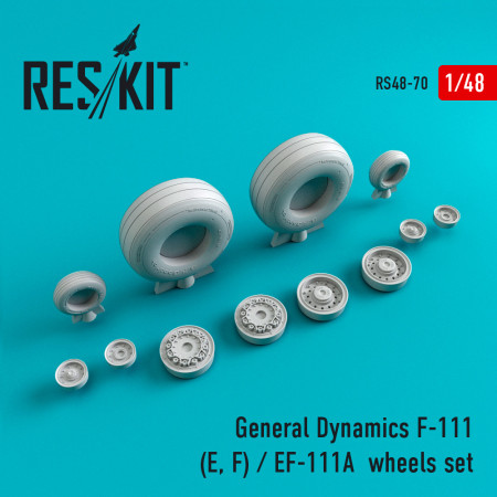 Shop F-111 (E,F)/EF-111A wheels set (weighted) (1/48) Scale Plastic Models Kits. Accessories and Resin Parts. Reskit online Store