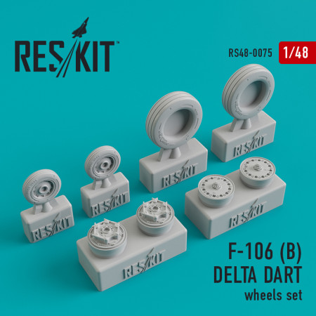 Shop F-106B "Delta Dart" wheels set (1/48) Scale Plastic Models Kits. Accessories and Resin Parts. Reskit online Store
