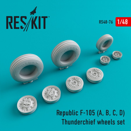 Shop F-105 (A,B,C,D) "Thunderchief" wheels set (1/48) Scale Plastic Models Kits. Accessories and Resin Parts. Reskit online Store