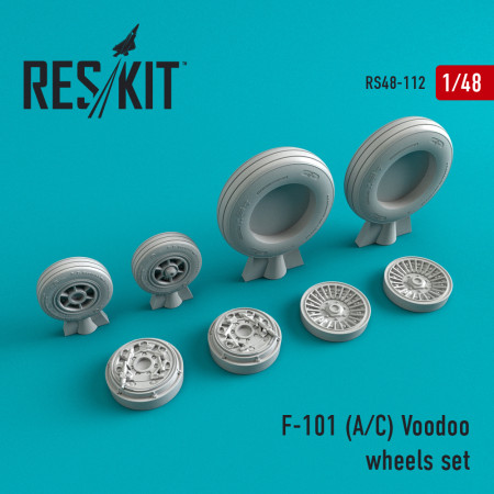 Shop F-101 (A,C) "Voodoo" wheels set (1/48) Scale Plastic Models Kits. Accessories and Resin Parts. Reskit online Store