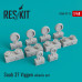 Shop Saab 37 "Viggen" wheels set (1/48) Scale Plastic Models Kits. Accessories and Resin Parts. Reskit online Store