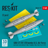 GBU-31 (V) 1/B bombs U.S. Air Force (2 pcs) (3D Printed) (1/48) Shop GBU-31 (V) 1/B bombs U.S. Air Force (2 pcs) (3D Printed) (1/48) Scale Plastic Models Kits. Accessories and Resin Parts. Reskit online Store