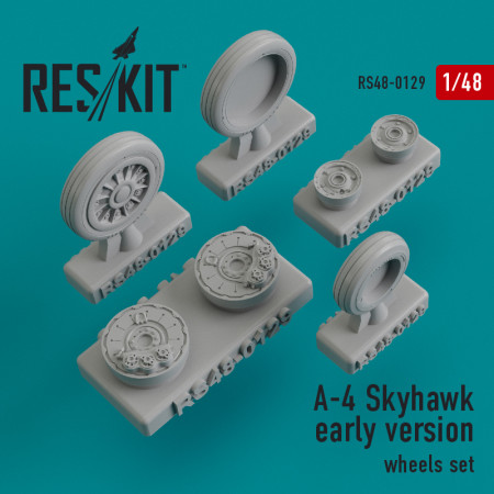 Shop A-4 "Skyhawk" early version wheels set (1/48) Scale Plastic Models Kits. Accessories and Resin Parts. Reskit online Store