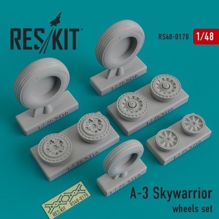 Shop A-3 "Skywarrior" wheels set (1/48) Scale Plastic Models Kits. Accessories and Resin Parts. Reskit online Store