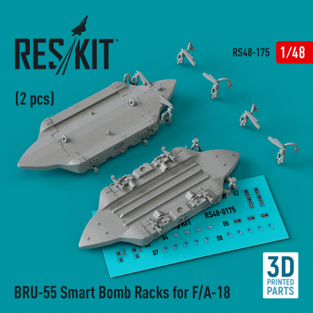 BRU-55 Smart Bomb Racks for F/A-18 (2 pcs) (3D Printed) (1/48) Shop BRU-55 Smart Bomb Racks for F/A-18 (2 pcs) (3D Printed) (1/48) Scale Plastic Models Kits. Accessories and Resin Parts. Reskit online Store