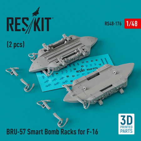 BRU-57 Smart Bomb Racks for F-16 (2 pcs) (3D Printed) (1/48) Shop BRU-57 Smart Bomb Racks for F-16 (2 pcs) (3D Printed) (1/48) Scale Plastic Models Kits. Accessories and Resin Parts. Reskit online Store